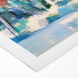 Modern Wall Art: Abstract Church Scene – Contemporary Minimalist Decor