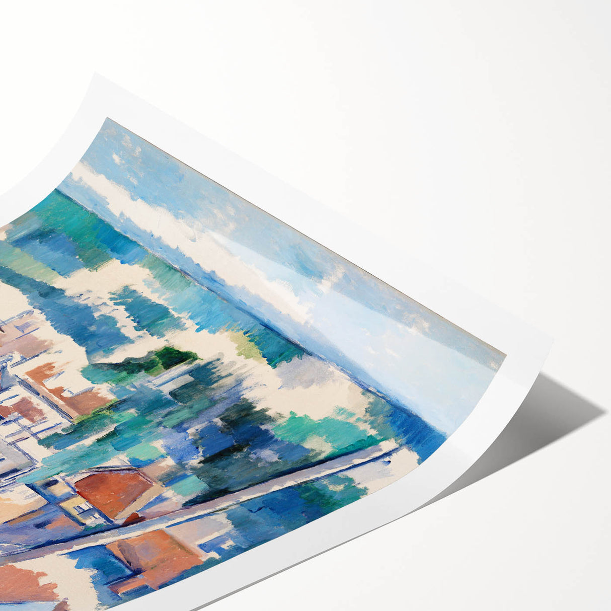 Modern Wall Art: Abstract Church Scene – Contemporary Minimalist Decor