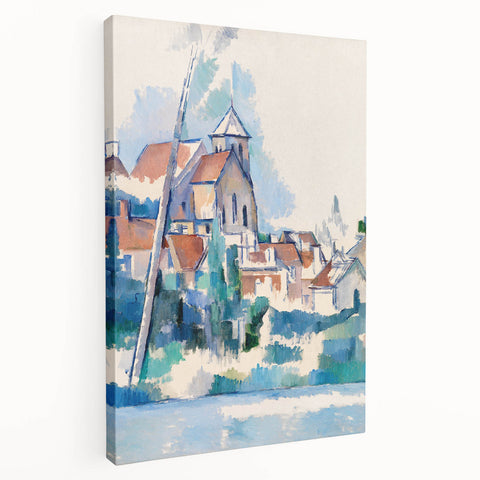 Modern Wall Art: Abstract Church Scene – Contemporary Minimalist Decor
