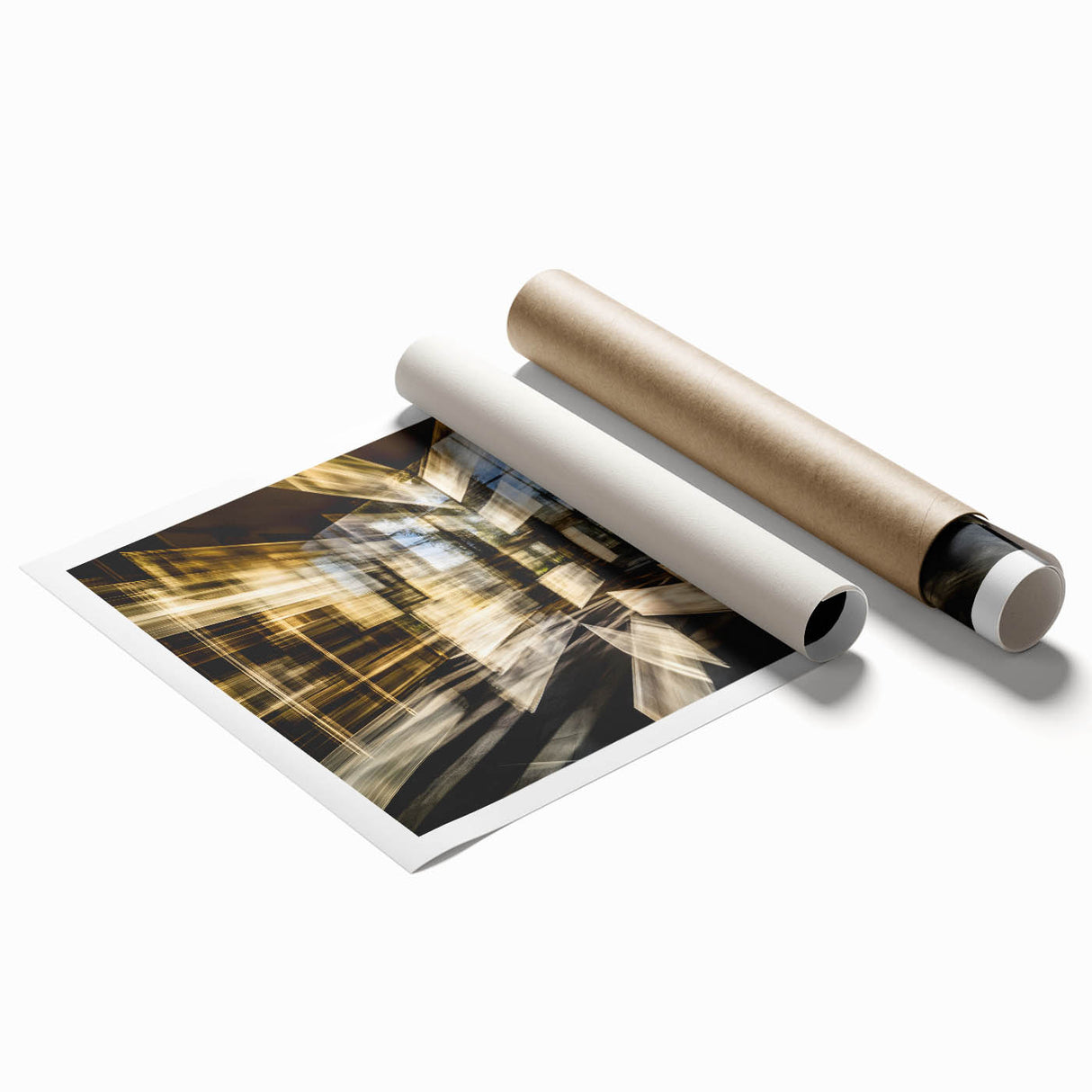 Architectural Burst – Modern Dynamic Abstract Motion Wall Art