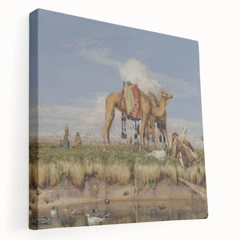 On the Banks of the Nile - Romanticism Historical Art Canvas Print