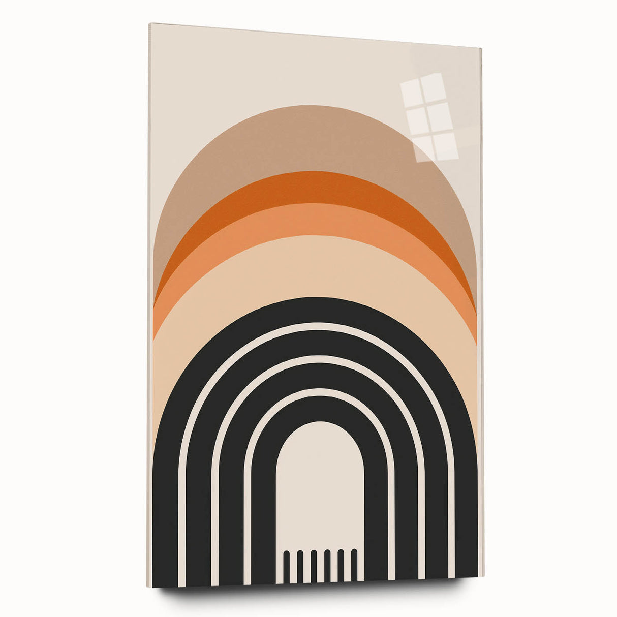 Modern Dining Room Art - Geometric Framed Arch Wall Decor