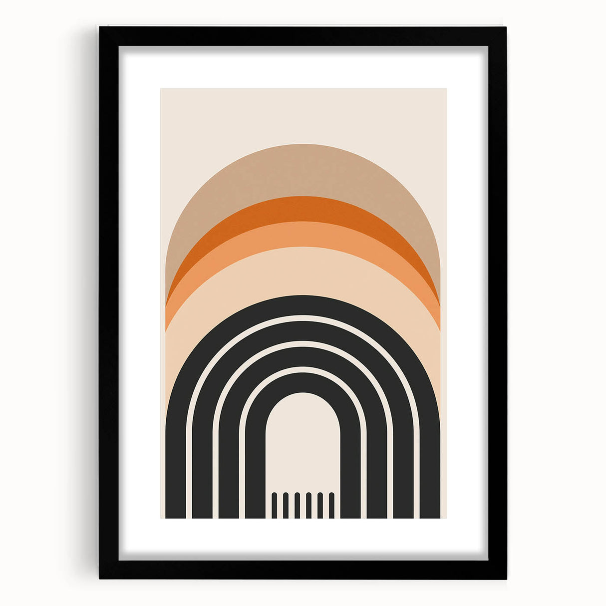 Modern Dining Room Art - Geometric Framed Arch Wall Decor