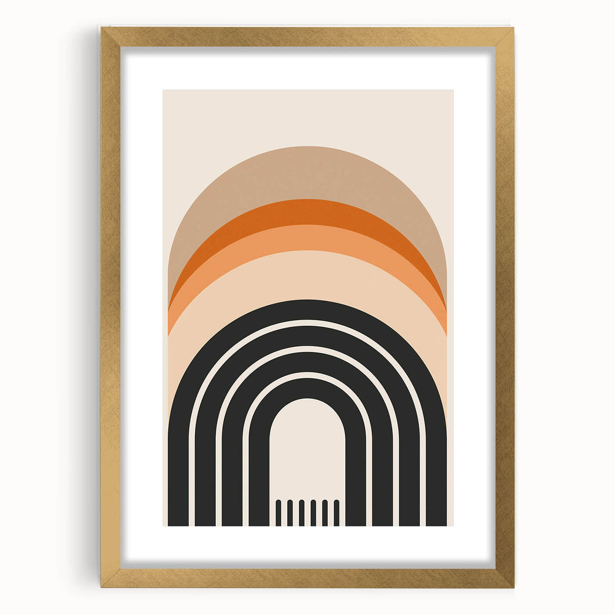 Modern Dining Room Art - Geometric Framed Arch Wall Decor