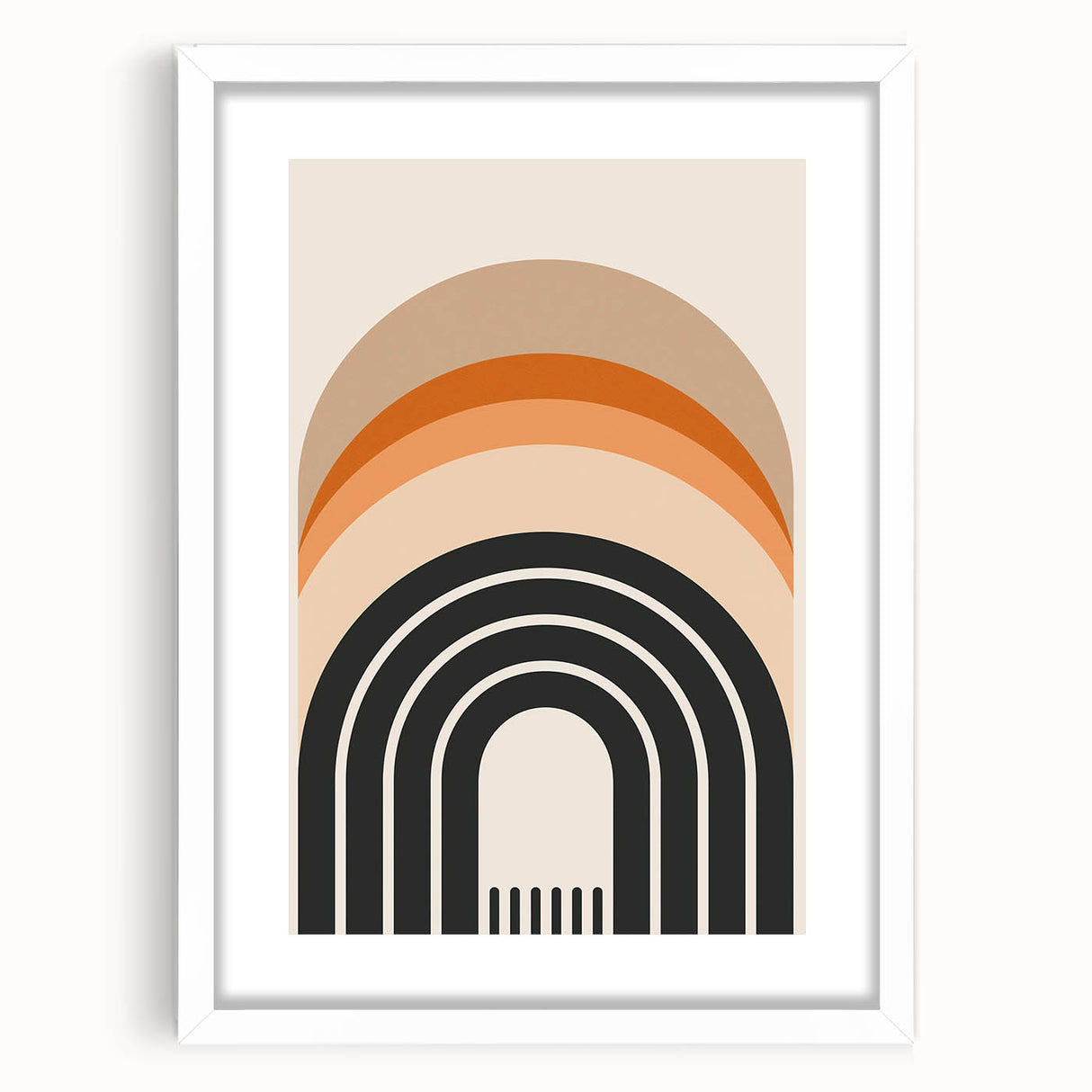 Modern Dining Room Art - Geometric Framed Arch Wall Decor