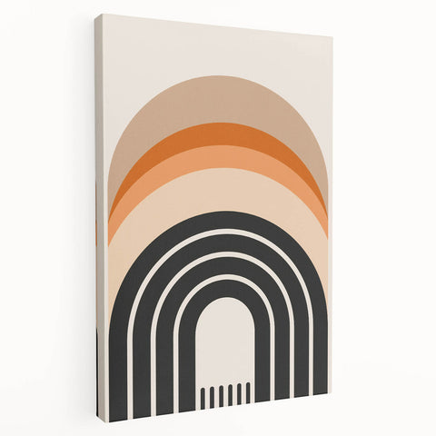 Modern Dining Room Art - Geometric Framed Arch Wall Decor