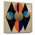 Geometric Wall Art Prints - Bold Abstract Design with Gold Highlights