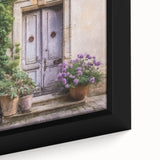 Extra large black wall art featuring a textured close-up of a French door, ideal for living room decor.