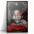 Fiery Passion Pop Art Wall Art – Bold Black, Red, and White Canvas