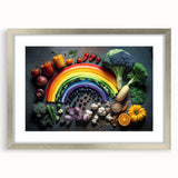 Colorful Rainbow Food Art – Vibrant Kitchen Still Life Print
