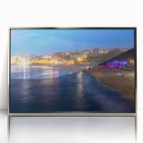 Framed acrylic print of a European Bulgarian landscape in pastel shades, ideal for modern art wall decor.