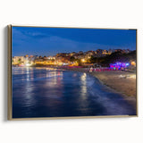 Framed canvas of a vintage Bulgarian landscape in muted earth tones, ideal for bedroom wall art.