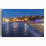 Black and white photograph of a European cityscape on stretched canvas, ideal for kitchen wall art or bedroom ambiance.