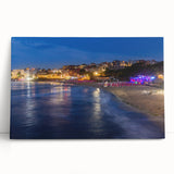 Black and white large art print of a European scenery on stretched canvas, ideal for kitchen wall art.