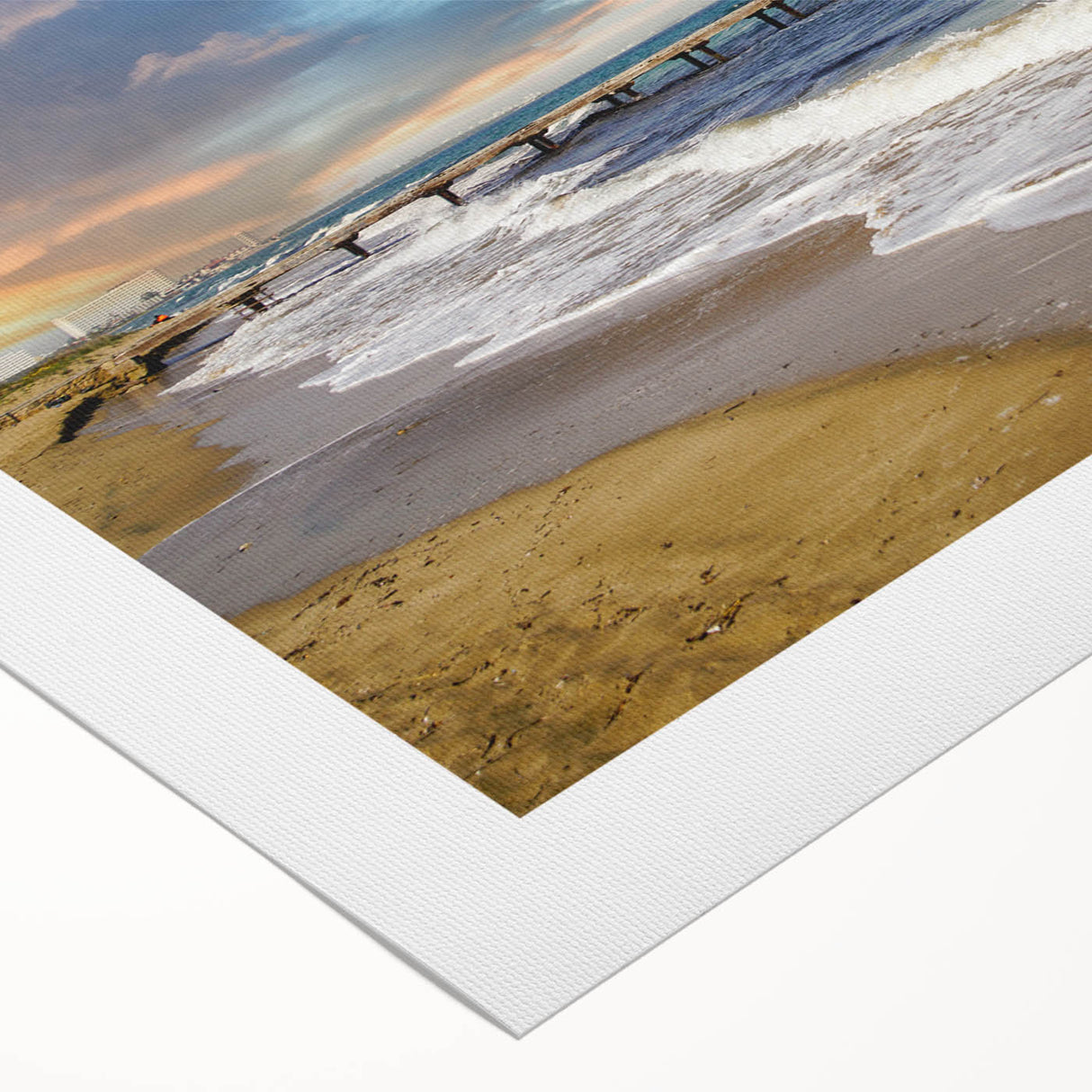 Art deco poster of a European Cyprus landscape in muted earth tones on rolled canvas, suitable for dining room wall art.
