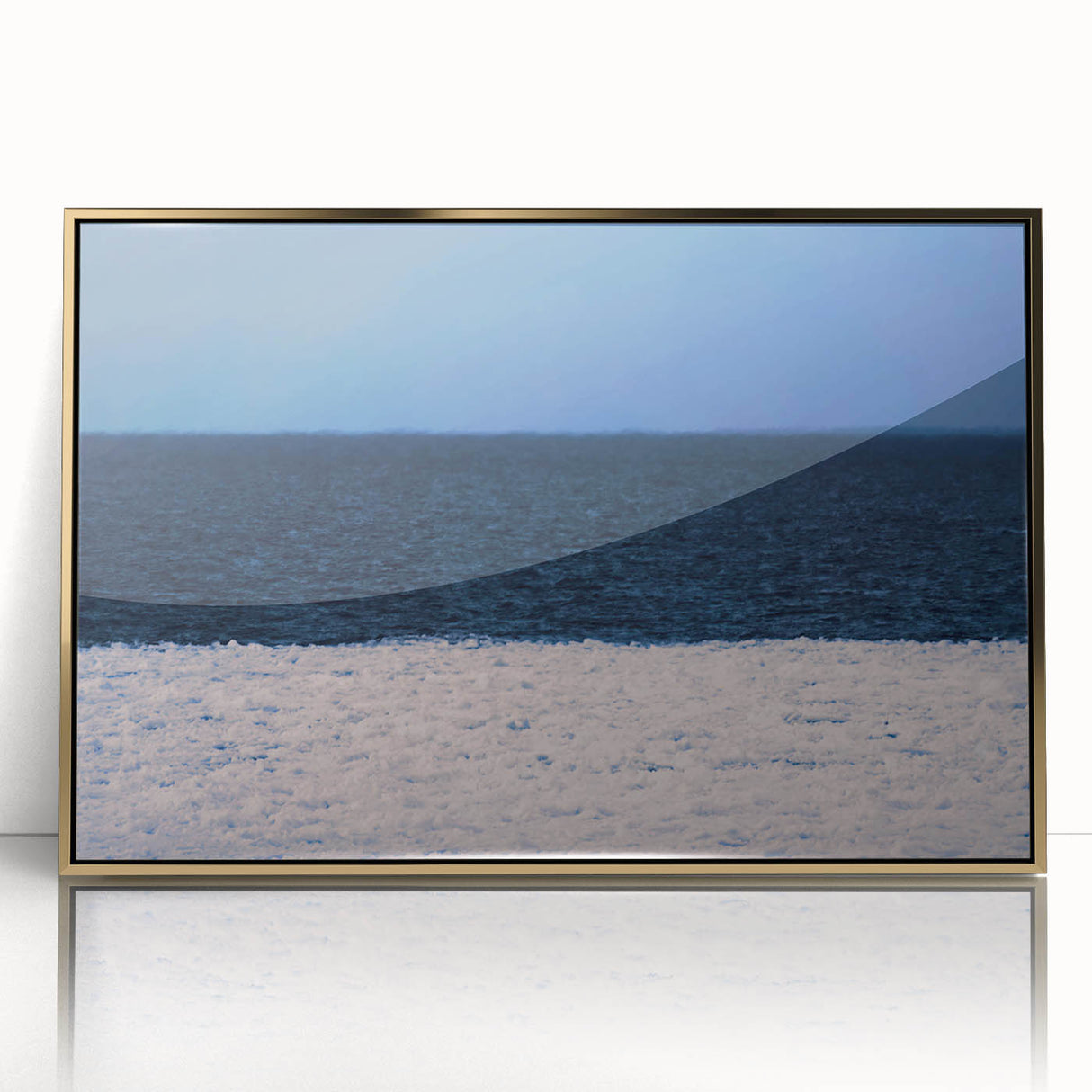 Art Deco poster of a European cityscape in gold and black tones, acrylic print framed, suitable for modern art wall decor.