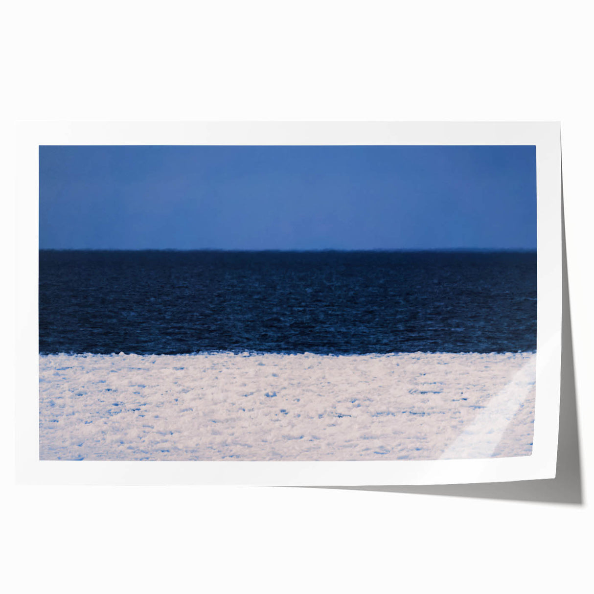 Extra large rolled print of a European countryside scene with vibrant green and soft blue hues.