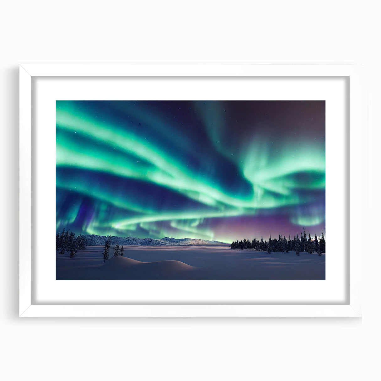 Textured art depicting an abstract Finnish landscape in muted earth tones on a framed white mat.