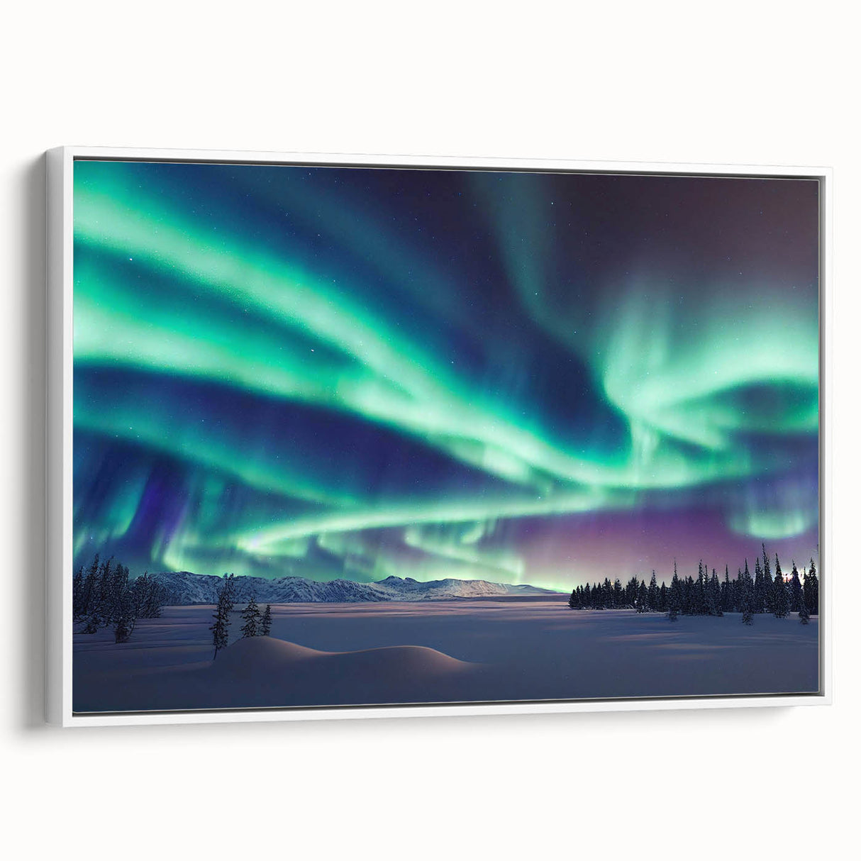 Extra large framed canvas of a vintage poster art depicting a colorful European scenery, ideal for living room decor.