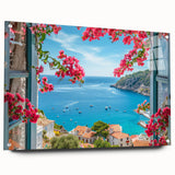 Acrylic print of a Provence, France landscape in pastel tones, suitable for dining room or bedroom decor.