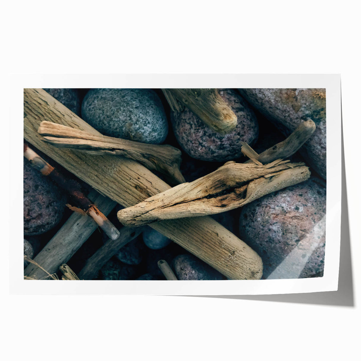 Rolled print of a serene Lithuanian landscape in soft pastel shades, ideal for dining room wall art.