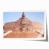 Rolled print of Yucatan scenery with lush greenery and floral elements, ideal for art wall dining room.