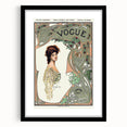 1904 Art Nouveau Vogue Cover Print - Elegant Winter Fashion Wall Art