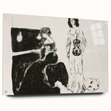 Expressionist Art: Monochrome Violin Concert in Modern Expressionism