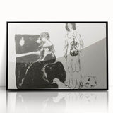 Expressionist Art: Monochrome Violin Concert in Modern Expressionism