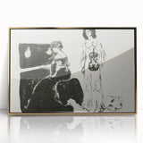 Expressionist Art: Monochrome Violin Concert in Modern Expressionism