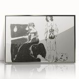 Expressionist Art: Monochrome Violin Concert in Modern Expressionism