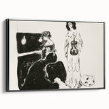 Expressionist Art: Monochrome Violin Concert in Modern Expressionism