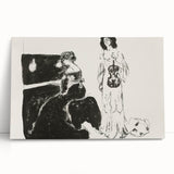 Expressionist Art: Monochrome Violin Concert in Modern Expressionism