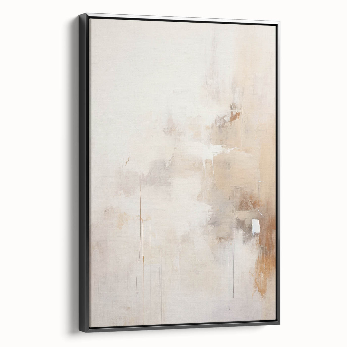 Contemporary Dining Art Pieces – Neutral Abstract Canvas Print