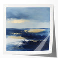 Modern Abstract Wall Art – Contemporary Navy & Gold Canvas Decor