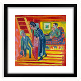 Expressionist Art: Vibrant Scene of Connection in Modern Expressionism