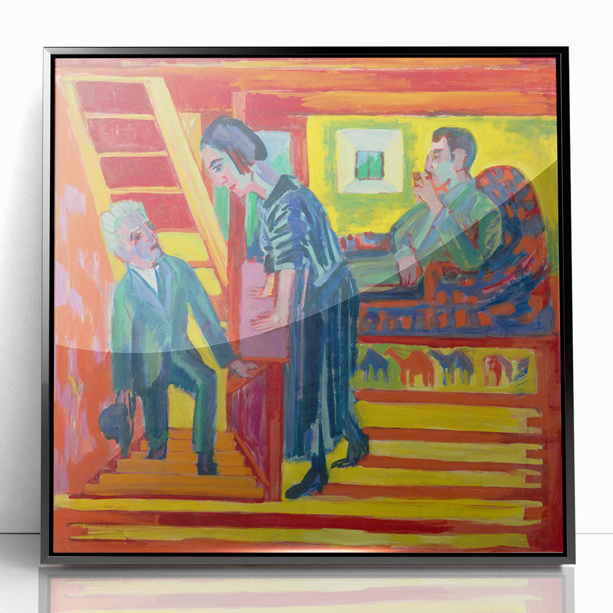 Expressionist Art: Vibrant Scene of Connection in Modern Expressionism