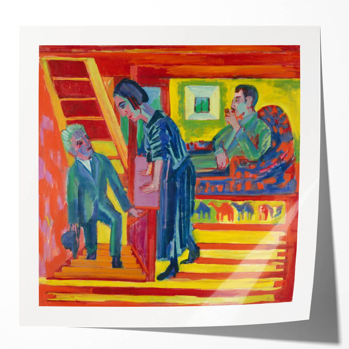 Expressionist Art: Vibrant Scene of Connection in Modern Expressionism