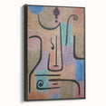 Modern Wall Art: Abstract Face in Earthy Tones – Contemporary Minimalist Decor