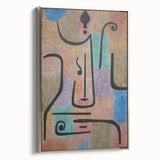 Modern Wall Art: Abstract Face in Earthy Tones – Contemporary Minimalist Decor