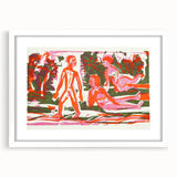 Abstract Expressionist Woodcut | Modern Expressionism Wall Art