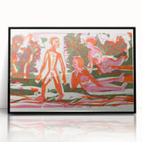 Abstract Expressionist Woodcut | Modern Expressionism Wall Art