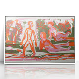 Abstract Expressionist Woodcut | Modern Expressionism Wall Art