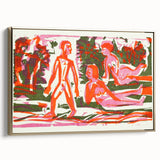 Abstract Expressionist Woodcut | Modern Expressionism Wall Art