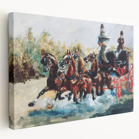 Promenade des Anglais - Toulouse-Lautrec Horse Carriage Wall Art