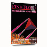 Pink Floyd Dark Side of the Moon 1973 Retro Poster - Radio City Music Hall
