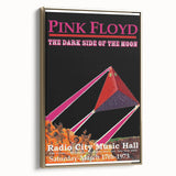 Pink Floyd Dark Side of the Moon 1973 Retro Poster - Radio City Music Hall