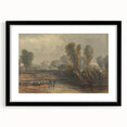 Romanticism Art: On the Thames - Emotional Landscape Canvas Print