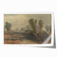 Romanticism Art: On the Thames - Emotional Landscape Canvas Print
