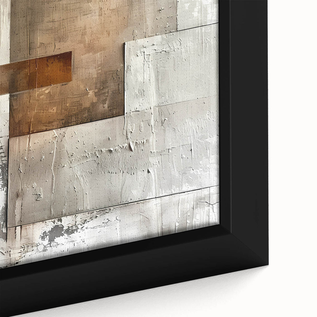 Framed Dining Room Prints – Geometric Neutral Abstract Wall Art